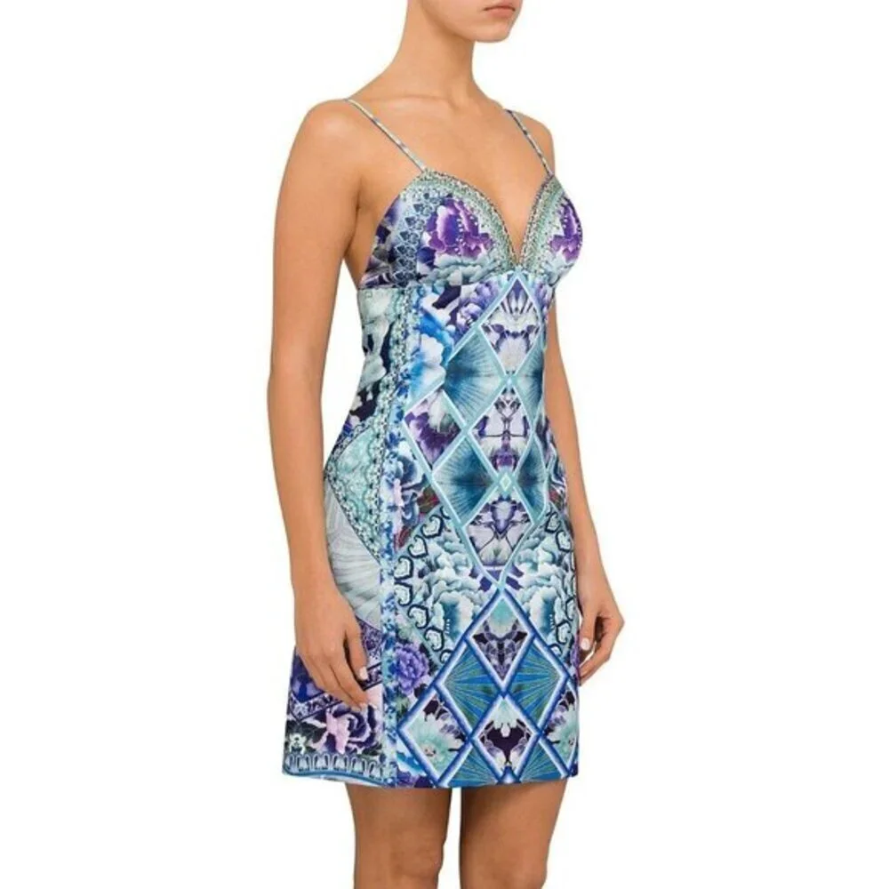 CAMILLA The Blue Market V Neck Fitted Dress Size XS b49 - Picture 6 of 16